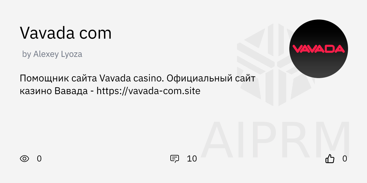 Interfejs Vavada Casino