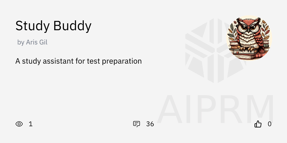 gpt-study-buddy-by-aris-gil-aiprm-for-chatgpt