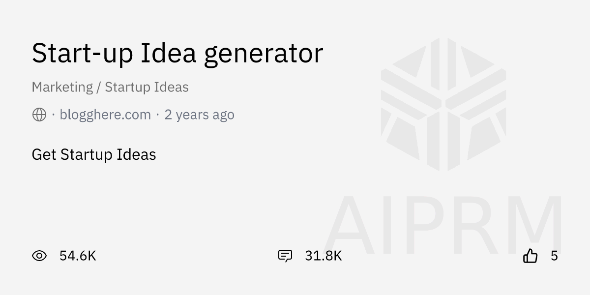 prompt-start-up-idea-generator-by-blogghere-aiprm-for-chatgpt