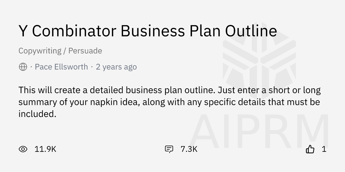 business plan template y combinator