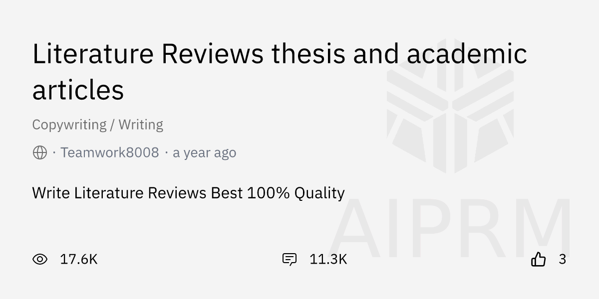academic literature review ai